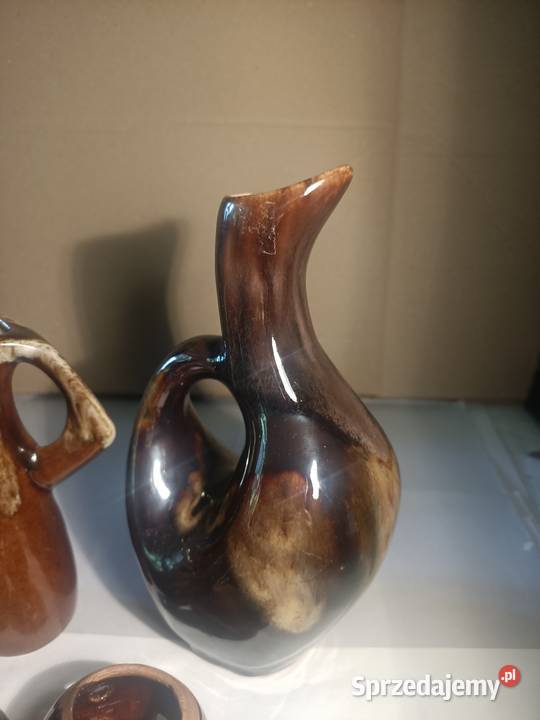 Stary ceramiczny komplet PRL Warszawa