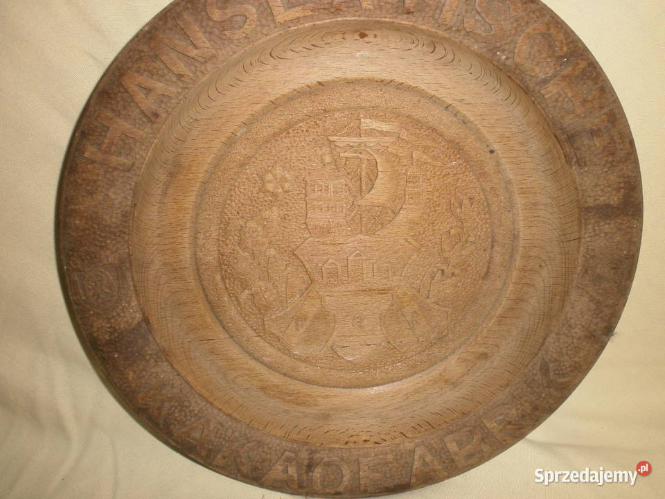 DREWNIANY TALERZ FABRYKA KAKAO sprzedam