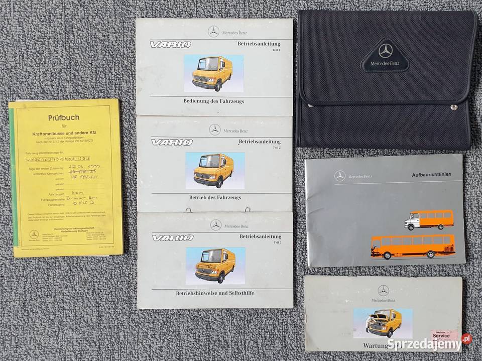 Książki serwisowe Merecedes Vario plus teczka Zakopane