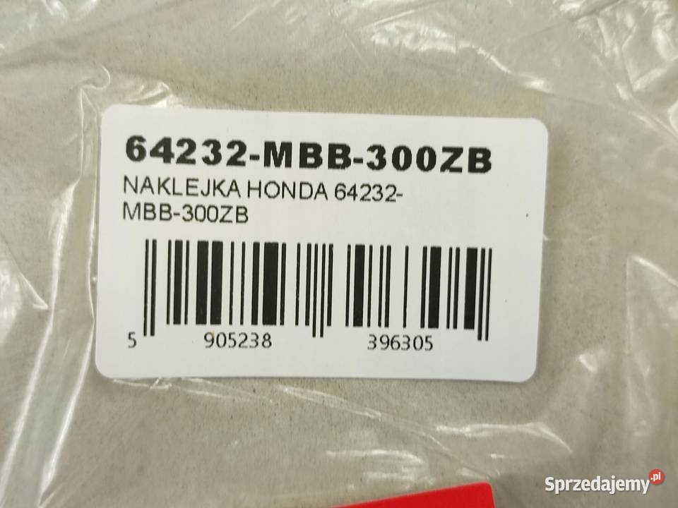 NAKLEJKA VTR PRAWY BOCZEK HONDA VTR1000F osobowe