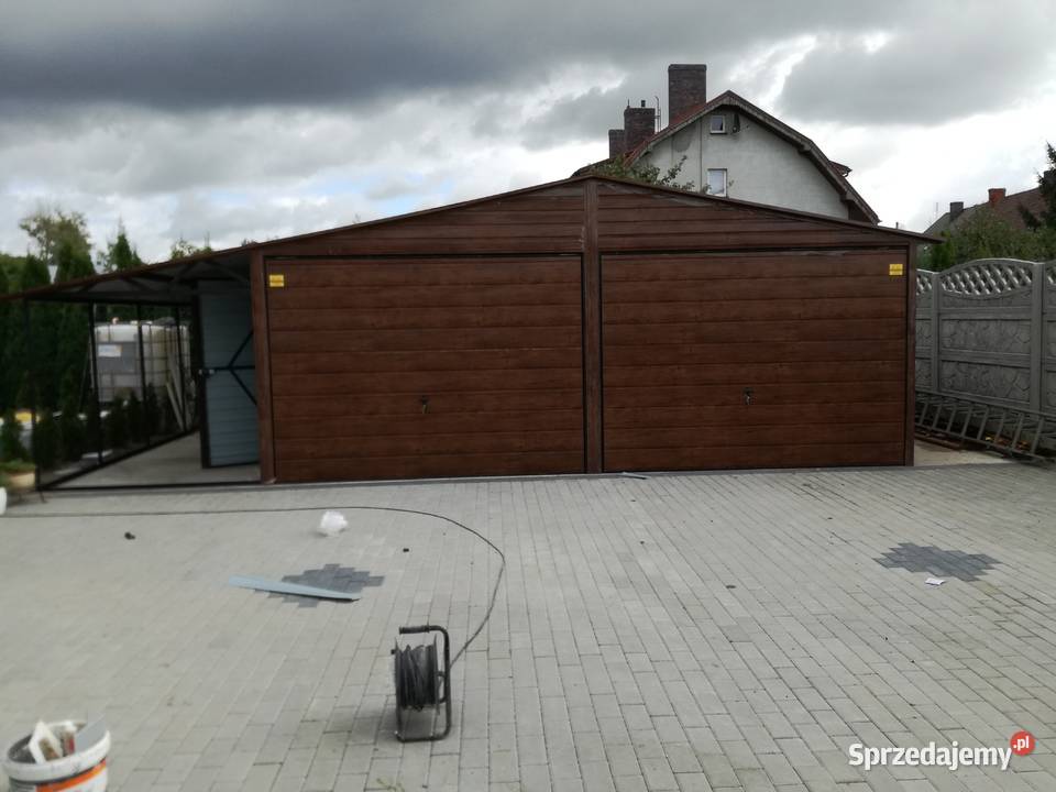 Garaż Blaszany z zadaszeniem bocznym Garaże Lubliniec