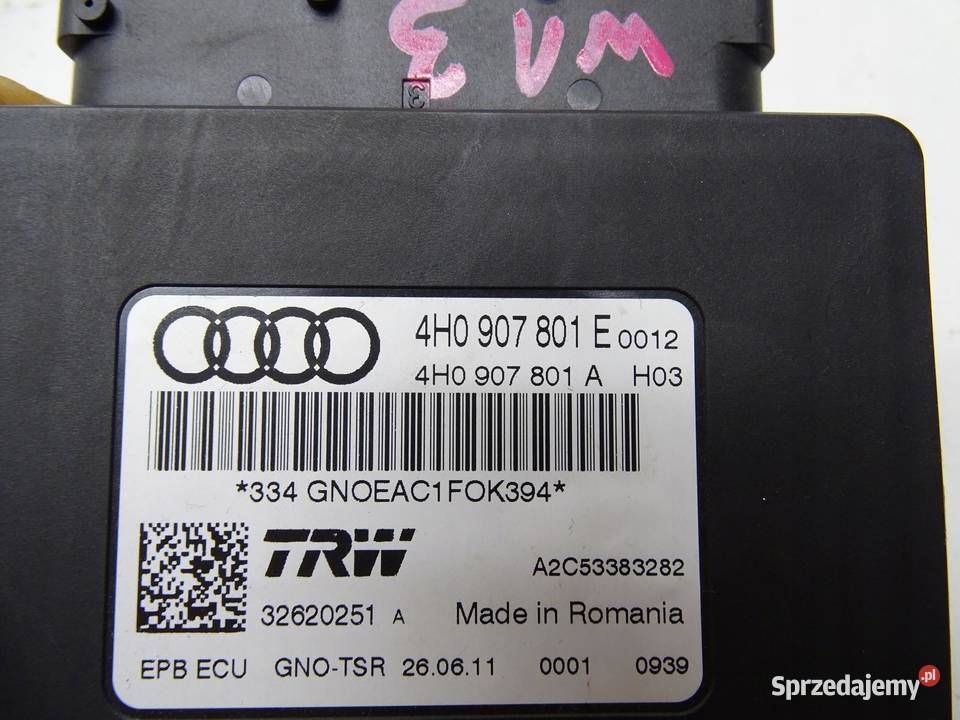 MODUŁ STEROWNIK HAMULCA RĘCZNEGO AUDI A6 C7