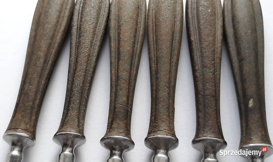 Widelce obiadowe 2 BAKELIT sztućce PRL