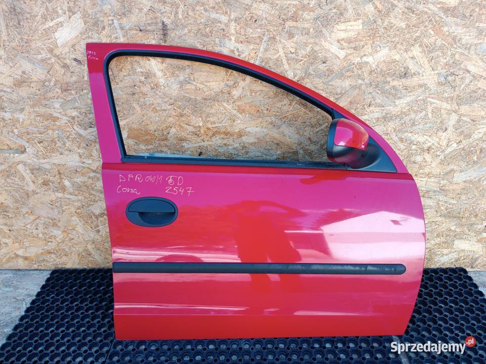 OPEL CORSA C 5D Z547 DRZWI PRZÓD PRAWY PRAWE Słowikowo sprzedam