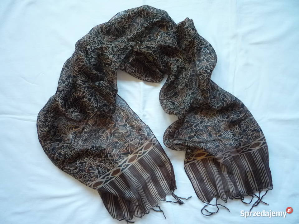 Camaieu Cienki Szaliczek Apaszka we wzorki Nowy Dla kobiet zachodniopomorskie Szczecin