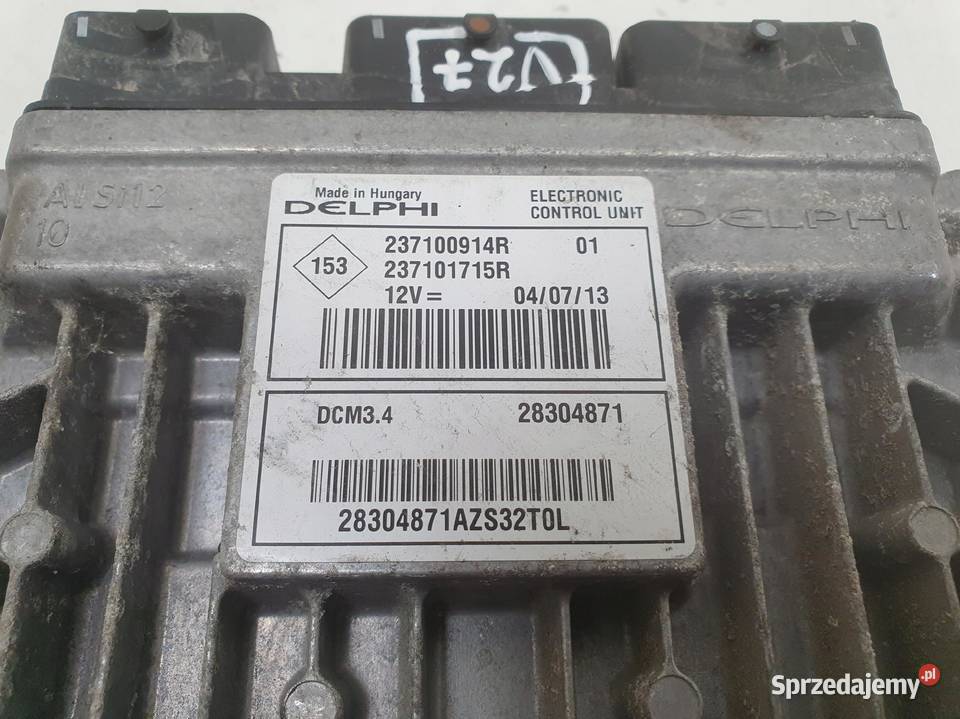 Renault Scenic III 15 DCI STEROWNIK SILNIKA Chełm