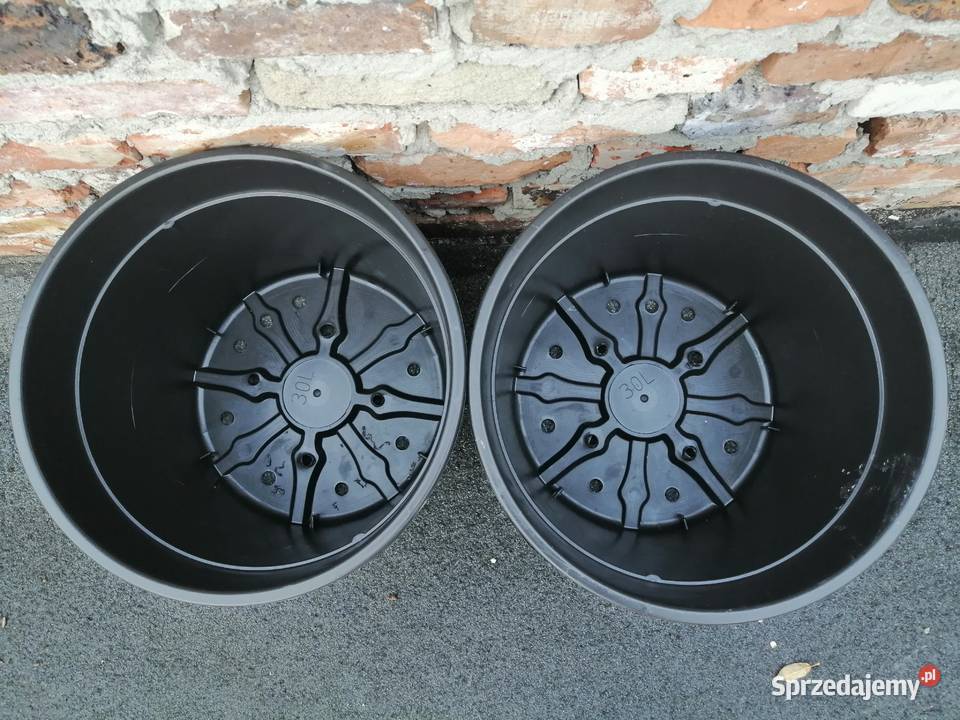 Doniczki 30 L litrów TWARDE NOWE 41 30L Szerokie Siewierz