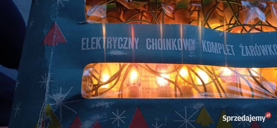 żarówkowe lampki choinkowe elektryczne stare Bydgoszcz