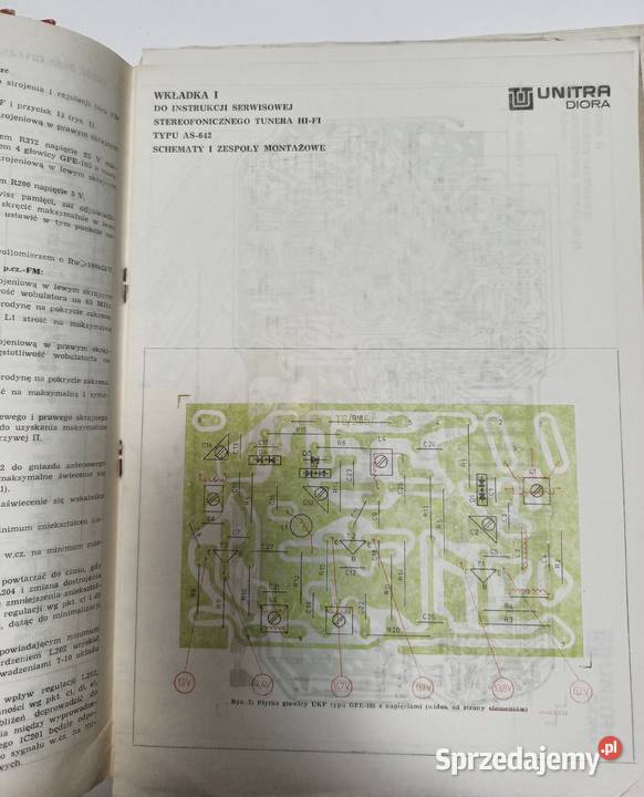 Oryginalna instrukcja serwisowa tunera AS642 Bogatynia