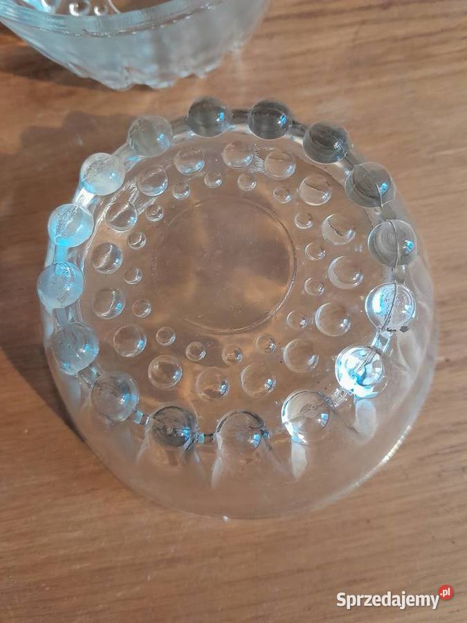 Trzy stare miseczki PRL stare szkło PRL retro Dąbrowa Górnicza
