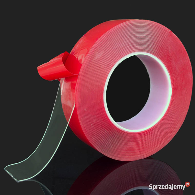 Taśma Dwustronna Przezroczysta szer 10mm x3mb Sieradz