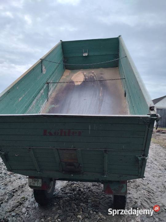 Przyczepa wywrotka Kohler Przyczepy rolnicze Rolnictwo lubelskie Obsza