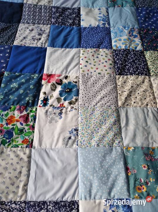Narzuta patchwork 145205 Błękitna łąka Olsztyn
