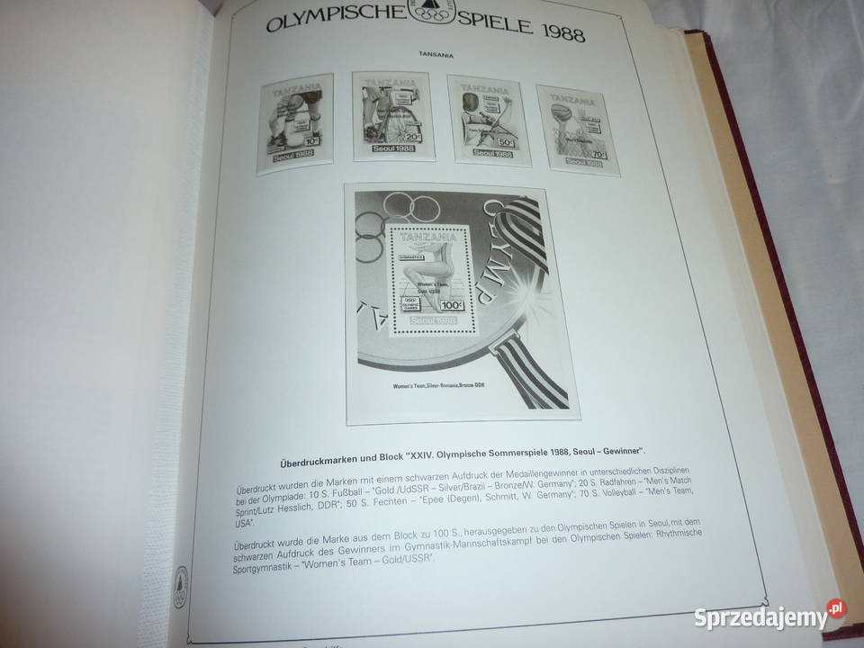 Schaubek Igrzyska Olimpijskie z 1988r Bukowno