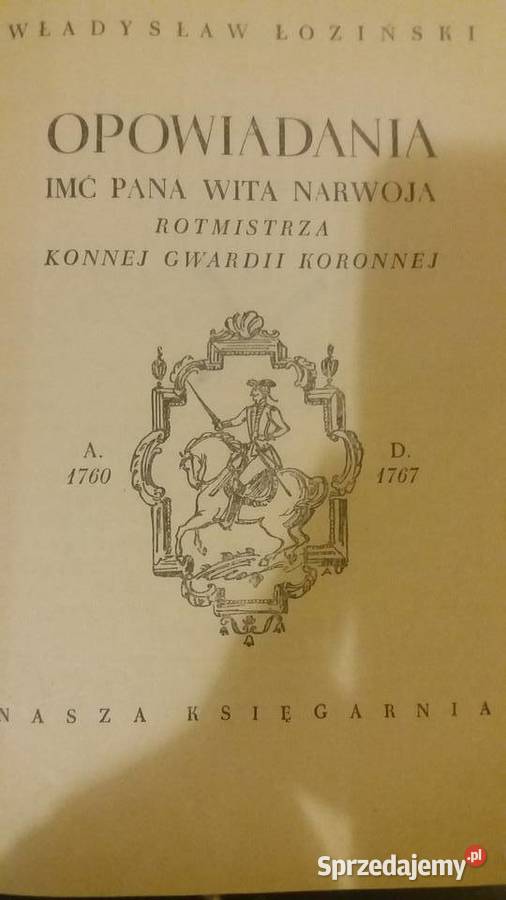 Łoziński książki Opowiadania imć pana Wita