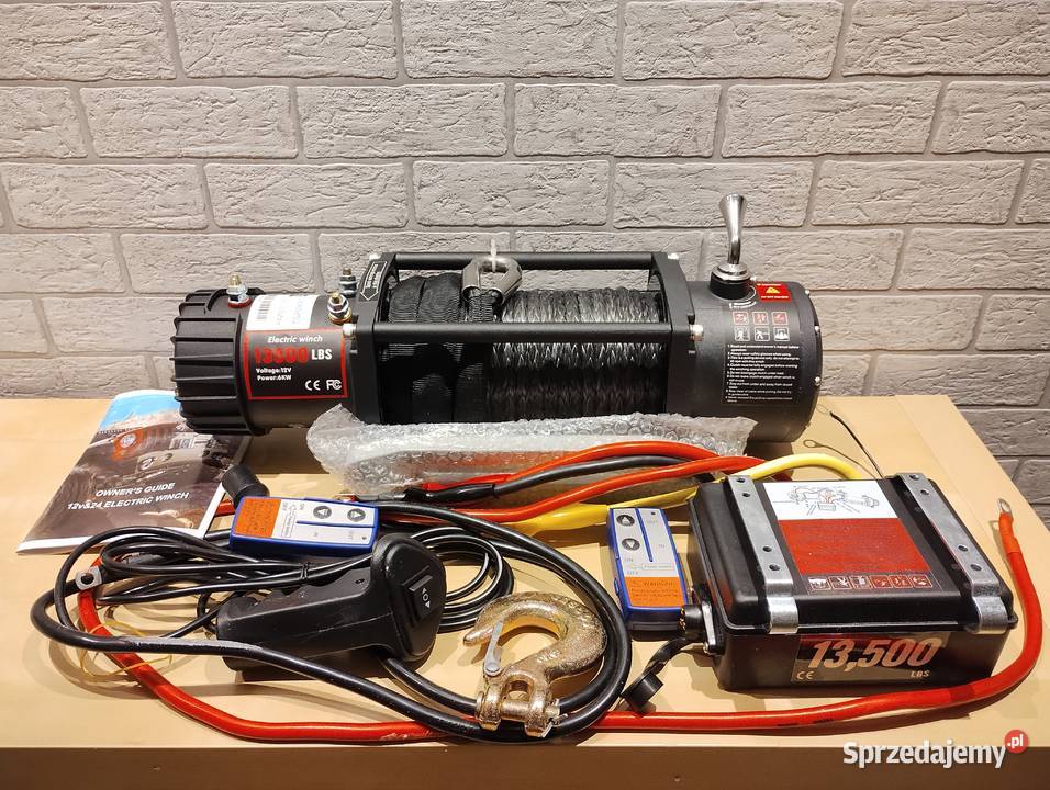 Wyciągarka 13500 LBS 12 V 65 Lina syntetyczna Wyciągarki warsztatowe Brzesko