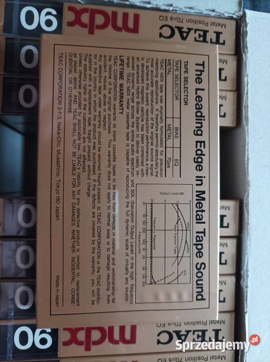 Kaseta TEAC mdx 90 Super Metal 1 kasetę mazowieckie Warszawa sprzedam