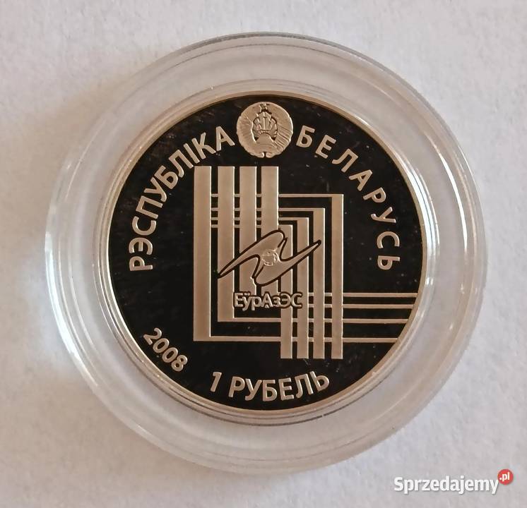 Białoruś 1 Rubel 2008 MIŃSK Stolice krajów Bielsko-Biała