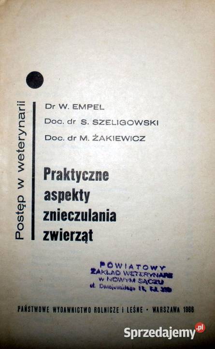 Weterynaria literatura naukowa komplet 4 książek Książki naukowe i popularnonaukowe Kraków