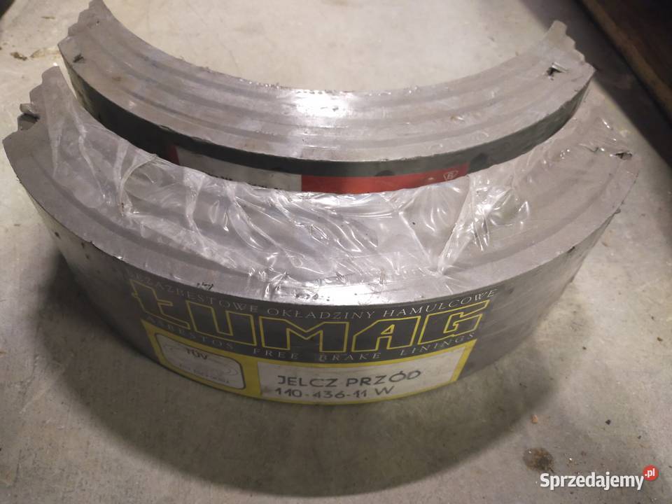 Okładzina hamulca Jelcz przód 17 otworów grubość Brzozówka