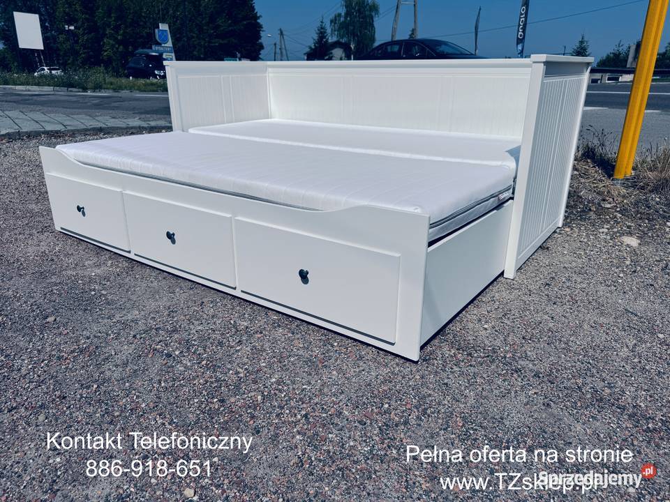 IKEA HEMNES Leżanka Łóżko z 3 szufladami 2 Łóżka