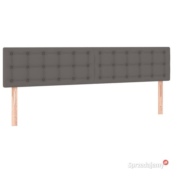 Zagłówek do łóżka z LED szary 200x5x7888 Warszawa