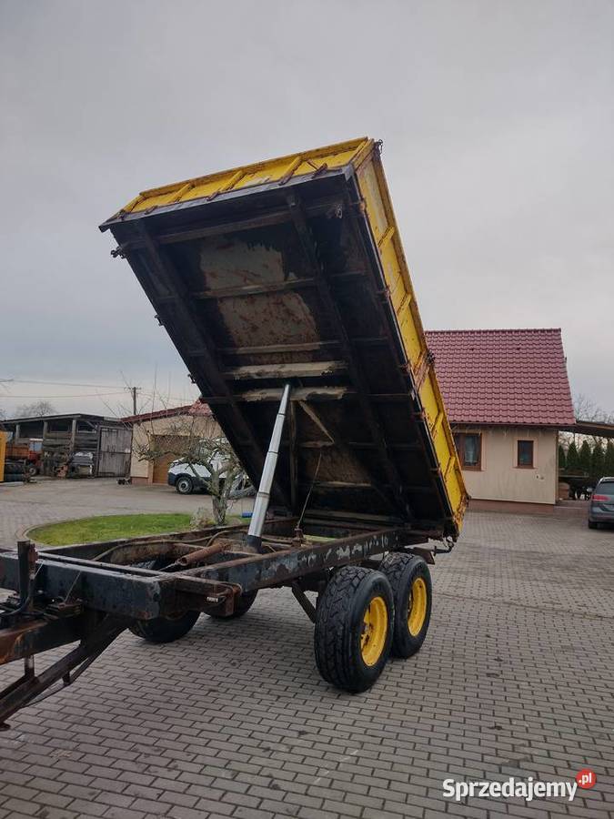 Przyczepa rolnicza wywrotka na tył skorupa koła Przyczepy rolnicze kujawsko-pomorskie Sośno