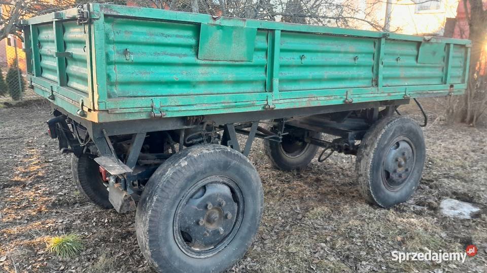 Przyczepa wywrotka na dwa tłoki nieuszkodzony Stare Zacisze