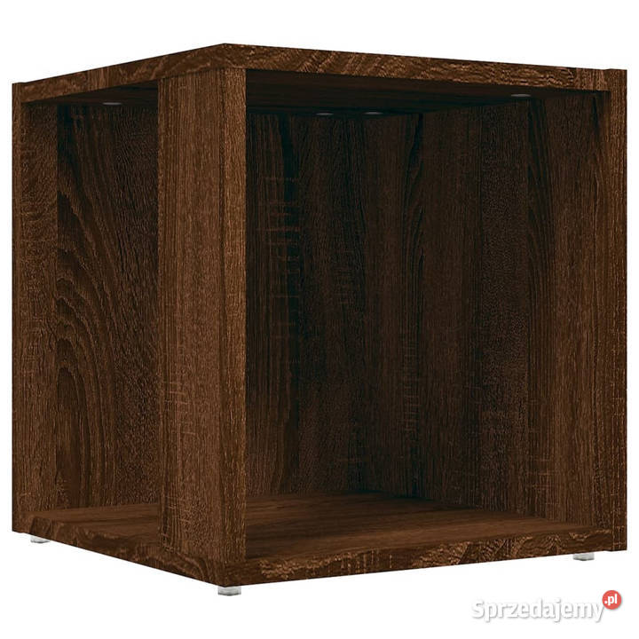 Stolik boczny brązowy dąb 33x33x345 WM816022 Warszawa