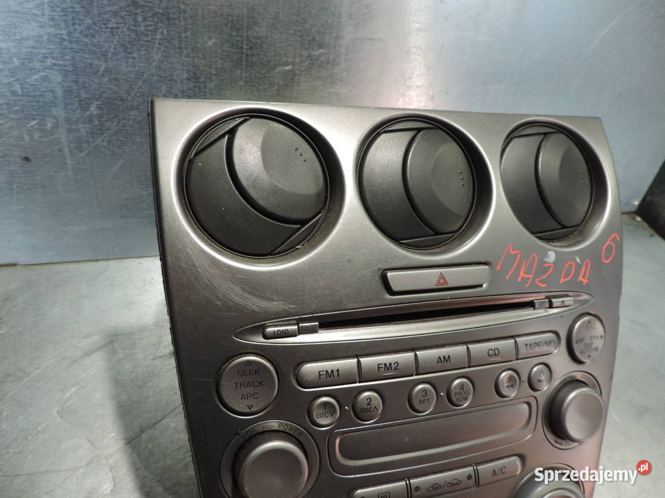 MAZDA 6 PANEL CENTRALNY PANEL KLIMATYZACJI RADIO Nowy Sącz
