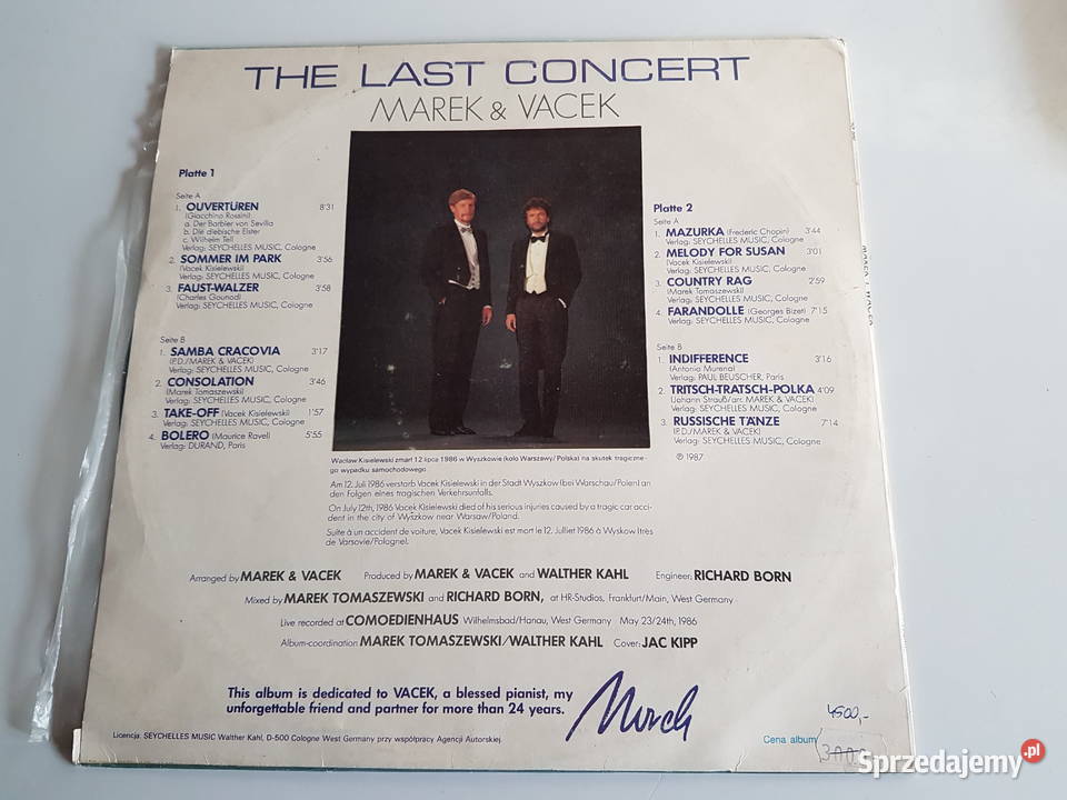Marek Wacek płyta winylowa album dwu płytowy Poznań sprzedam