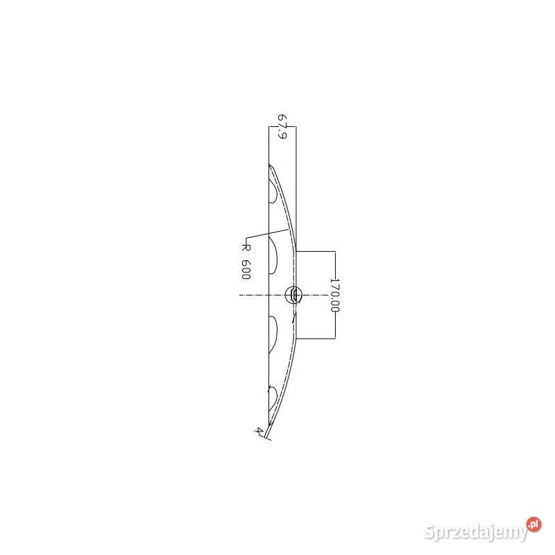 Talerz zębaty 560mm 6 otworowy grubość 4mm do Sieradz