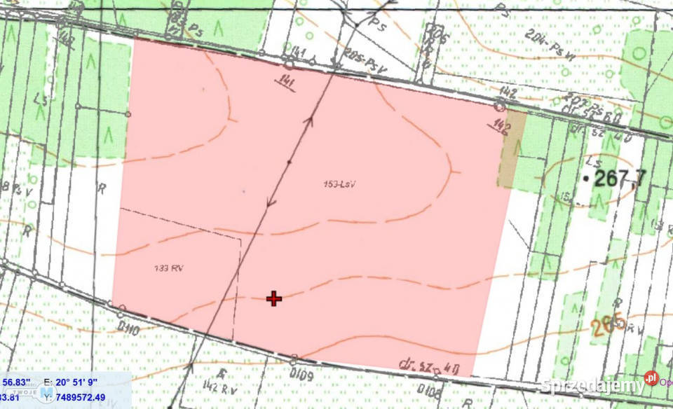 Grunt 106000m2 Pierzchnica leśna Sprzedaż świętokrzyskie