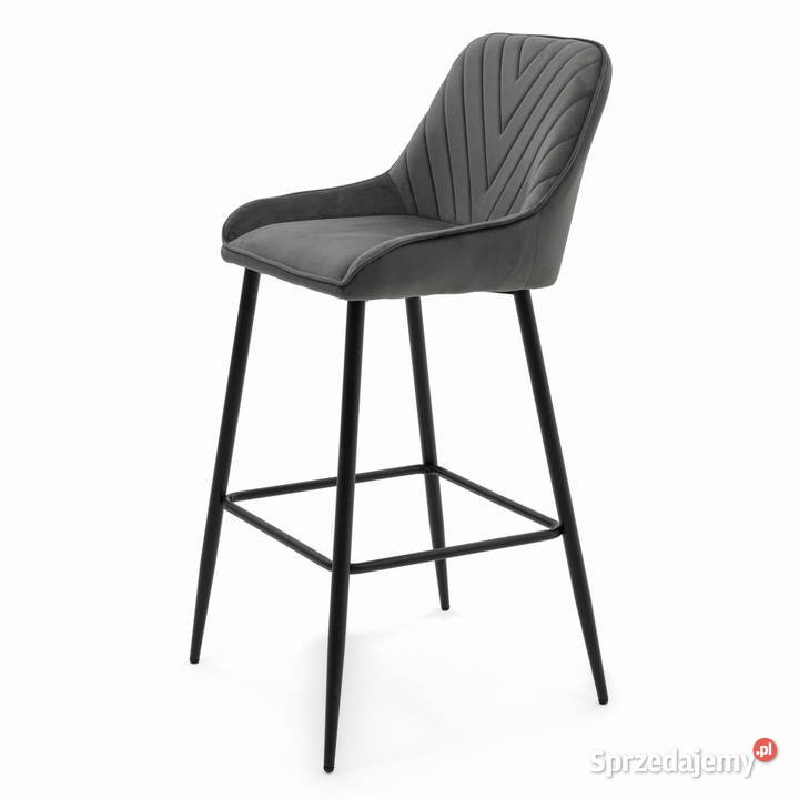 Szary Hoker Tapicerowany Vasto Wysyłka 24H 49cm Tarchały Małe