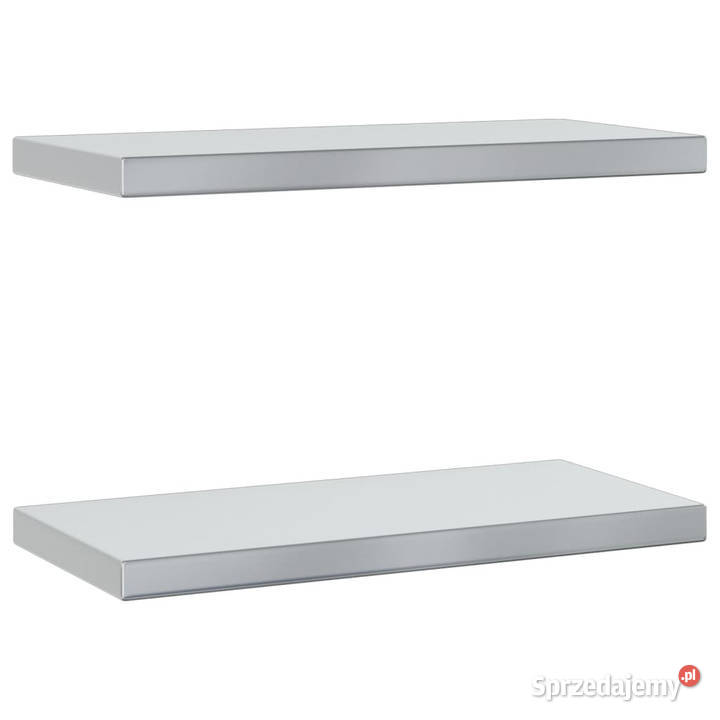 Półki ścienne 2 50x235x3 srebrna stal nierdzewna mazowieckie Warszawa
