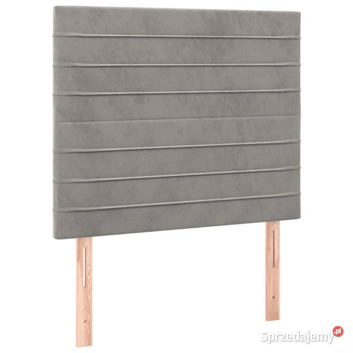 Zagłówek do łóżka z LED jasnoszary 90x5x118128 Warszawa