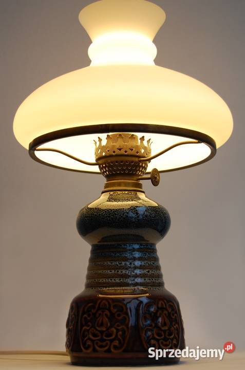 Lampa stołowa ceramiczna Polmo Wałbrzych PRL Lublin sprzedam