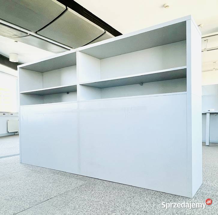 Regał otwarty dwustronny z półkami szary D 240 x Warszawa sprzedam