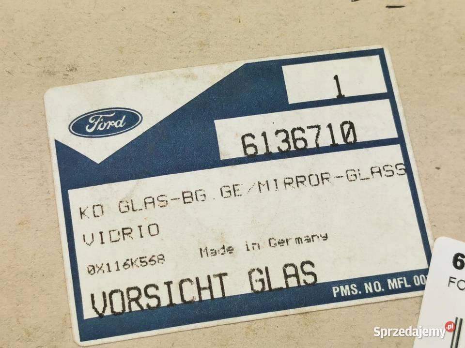 WKŁAD LUSTERKA PRAWY FORD FIESTA 2002 6136710 sprzedam