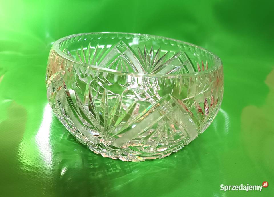Miska kryształowa kryształ duża ciężka Miski Opole
