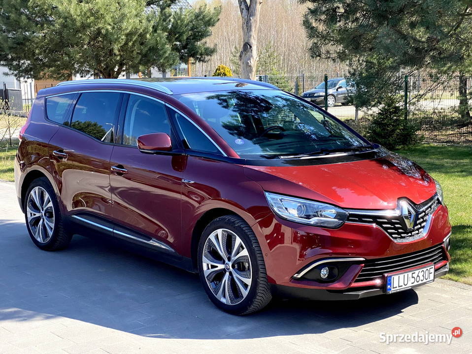 Piękny Renault Grand Scenic 12TCe 132 2018 BORDO 132KM Łuków