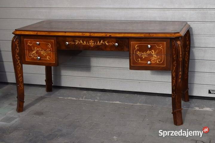 Drewniane Biurko Styl Art Deco Stół Gabinet małopolskie Kraków