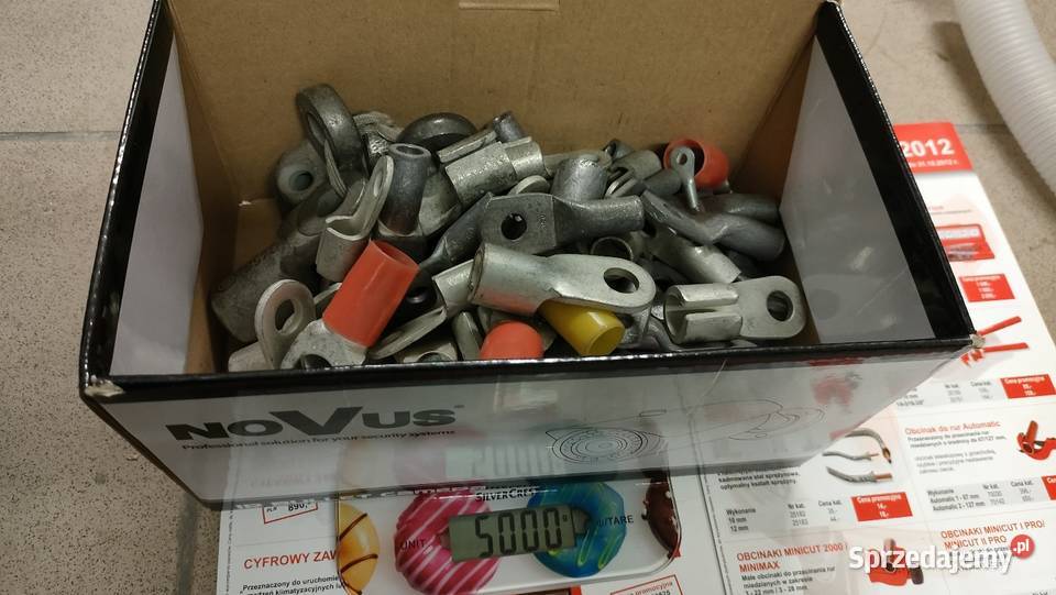 Piny zaciski do kabli miedziane 7 końcówki sprzedam