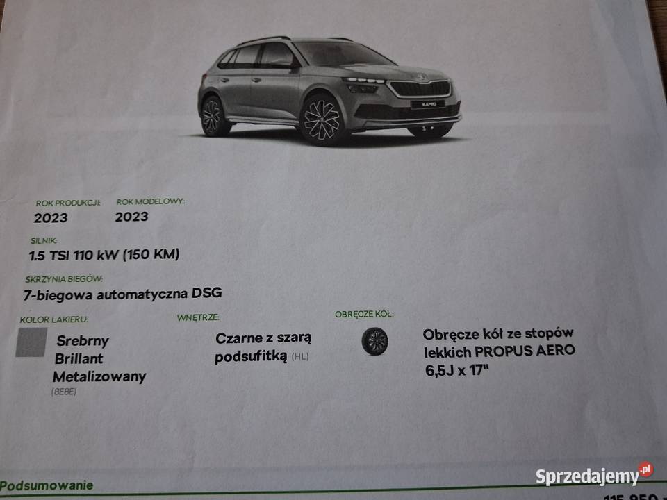 Skoda Kamiq 15 STYLE wielkopolskie Podstolice