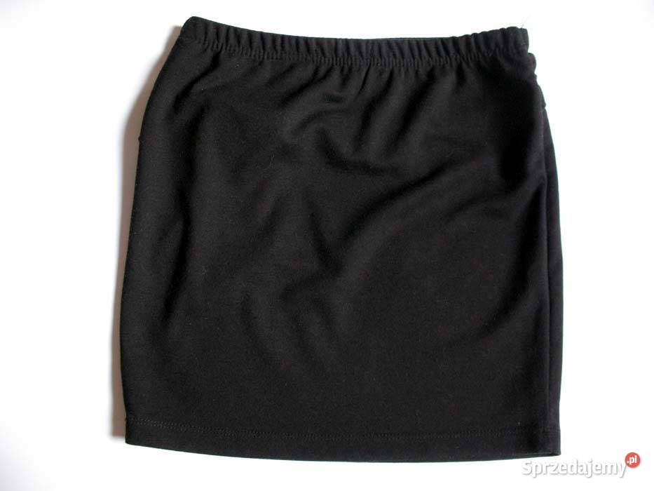 Spódnica Czarna mini dzianina 34 XS biodra 82 Rozmiar 34(XS) mazowieckie Siedlce