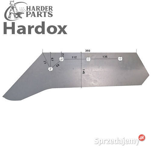 Lemiesz 14 na 300hektarów HARDOX 620089L do Części zamienne Suwałki