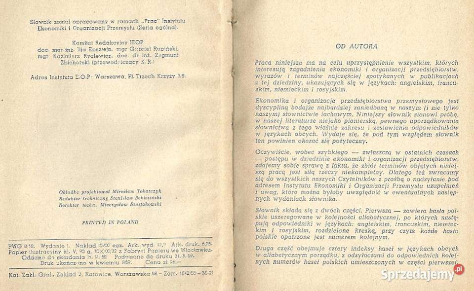 5 języczny podręczny słownik ekonomiki śląskie