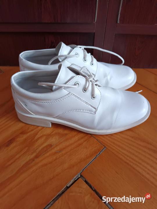Buty komunijne chłopięce białe 32 polska firma Rozmiar 32