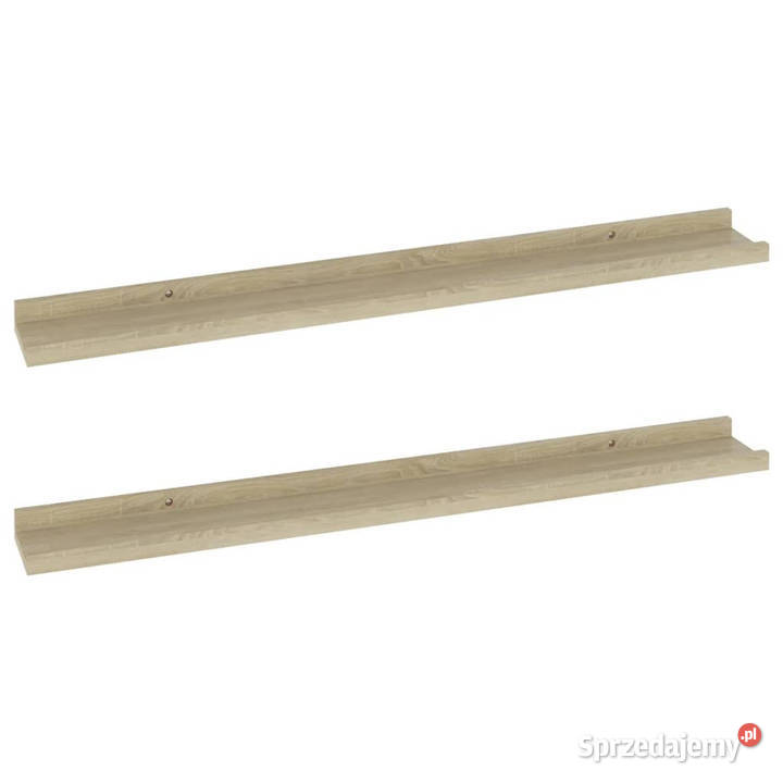 Półki ścienne 2 dąb sonoma 80x9x3 WM326681 mazowieckie Warszawa