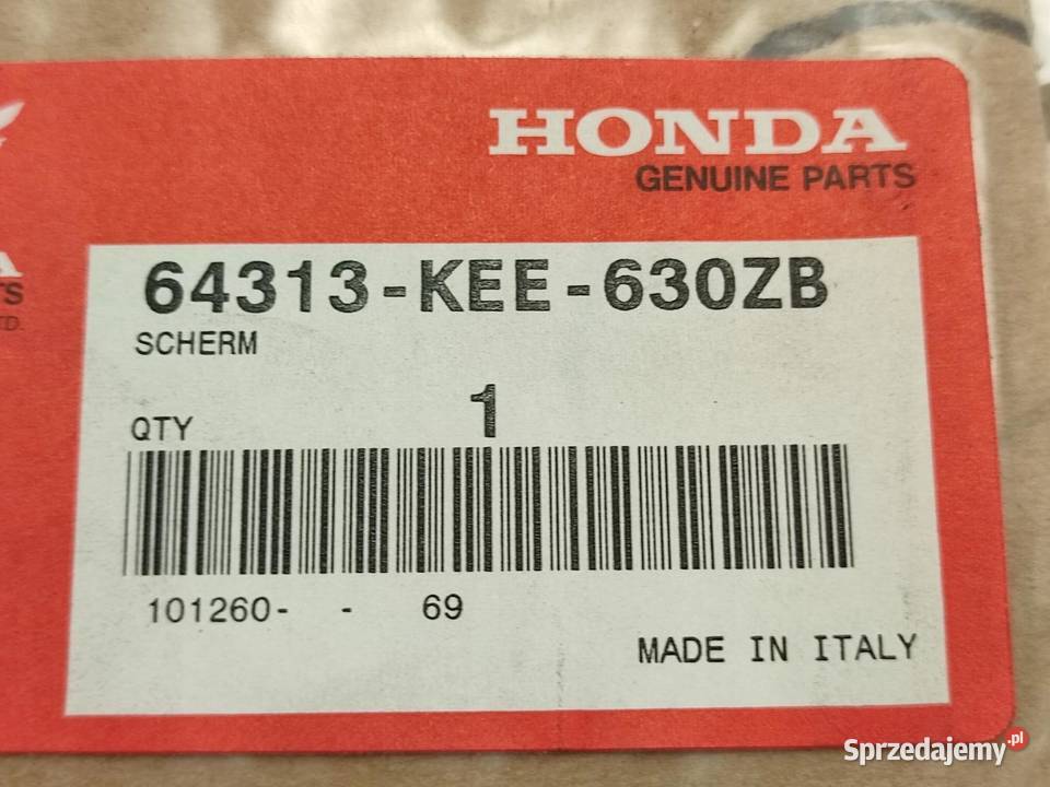 NAKLEJKA PASEK LEWY NA CZACHĘ HONDA BALI 100 EX